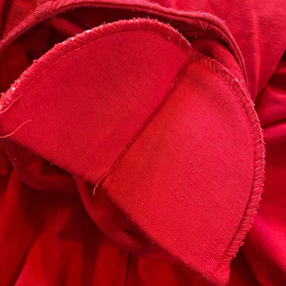 Players Sport Vintage Red Button-up Oversized Shirt Top Womens Small - Picture 5 of 16